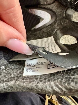 Casco niña rosa flores talla S