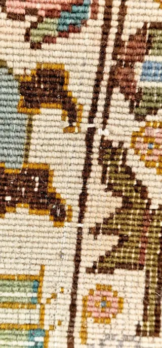 Tappeto Persa Tabriz Tabatabai Seta e Lana 330x220