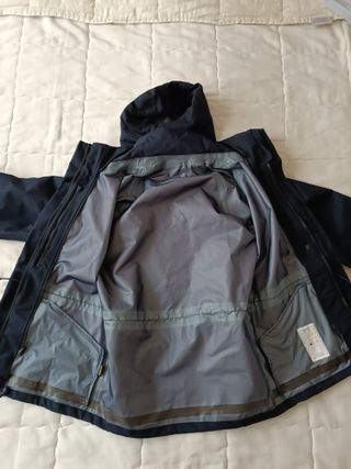 Chaquetón Impermeable Azul Hombre Talla S