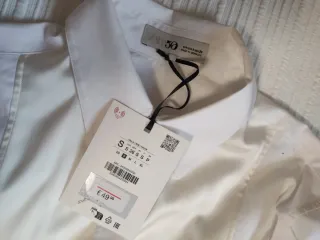 Camisa Blanca Zara Popelín