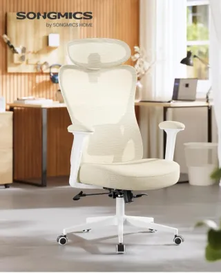 SONGMICS Silla de Oficina Ergonómica