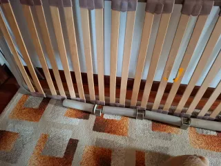 Somier metálico y de madera 150x190