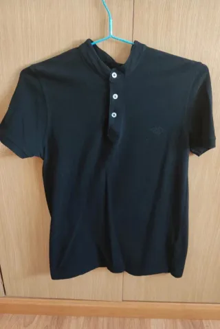 Polo negro hombre