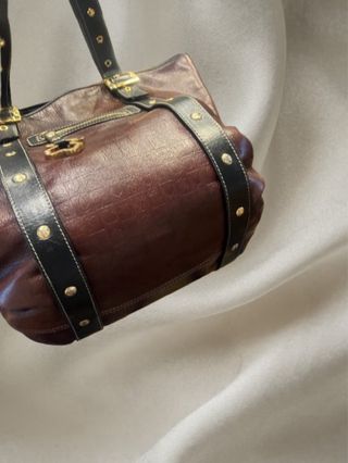 Bolso Tous Piel Marrón y Negro