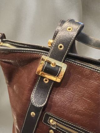 Bolso Tous Piel Marrón y Negro