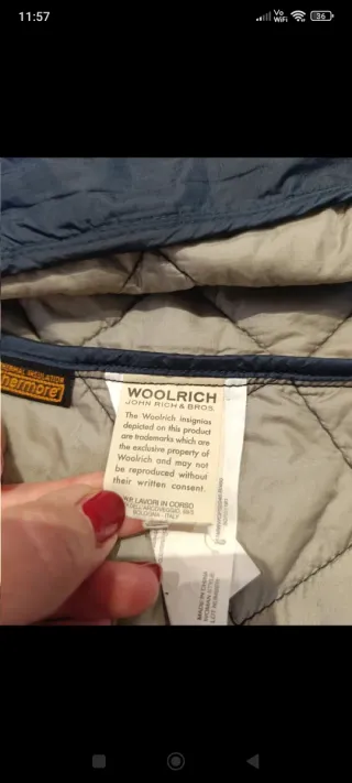 Giacca Woolrich donna blu