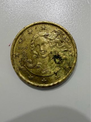 Moneda 10 céntimos Italia 2002 Venus