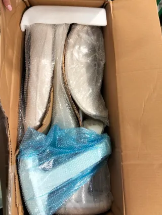 SONGMICS Silla de Oficina Ergonómica Beige Arena