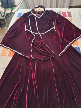 Vestido medieval terciopelo mujer