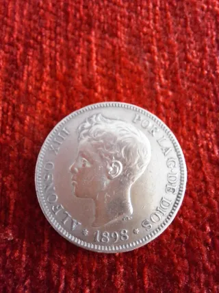 5 Pesetas Alfonso XIII 1898 SGV
