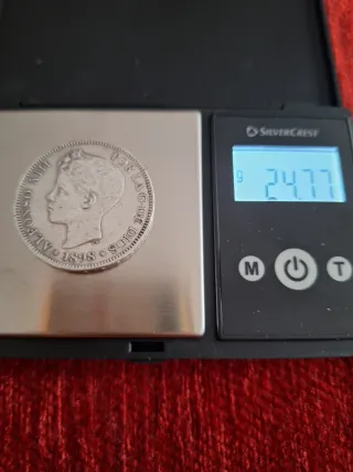 5 Pesetas Alfonso XIII 1898 SGV