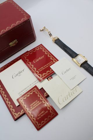 Cartier Tank Française Chronoflex Ref: 1830