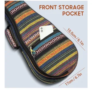 Funda Ukelele Soprano 21 Diseño Étnico