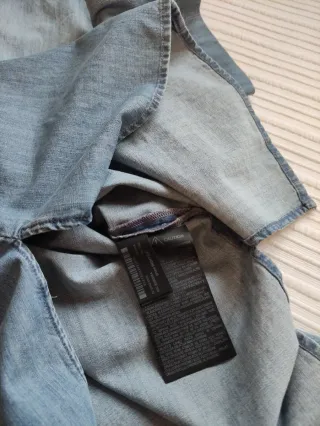 Camisa Zara Denim con Volantes