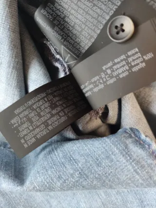 Camisa Zara Denim con Volantes