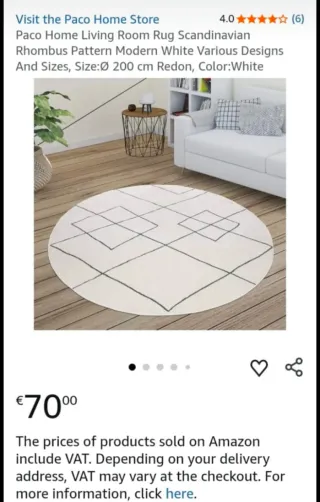 Alfombra Redonda Paco Home 160x160