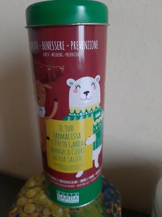 7 scatole di latta decorate