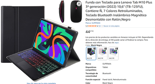 Funda Teclado Lenovo Tab M10 Plus Ratón