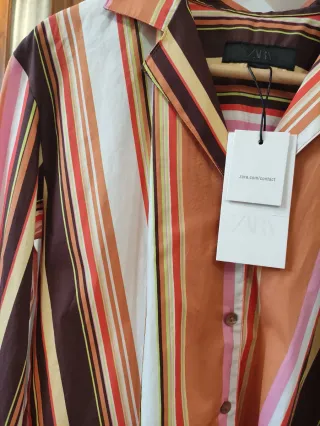 Camisa Zara rayas pijamera