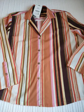 Camisa Zara rayas pijamera