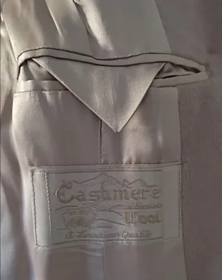 Abrigo lana y cachemir - mujer - H&M - T.36 -Camel