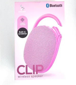 Altavoz Bluetooth Bass Jaxx Clip Rosa