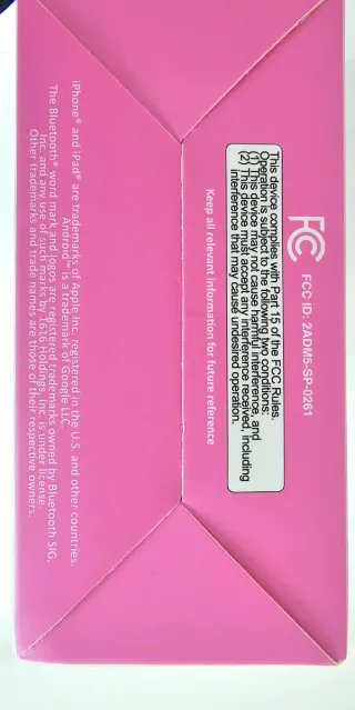 Altavoz Bluetooth Bass Jaxx Clip Rosa