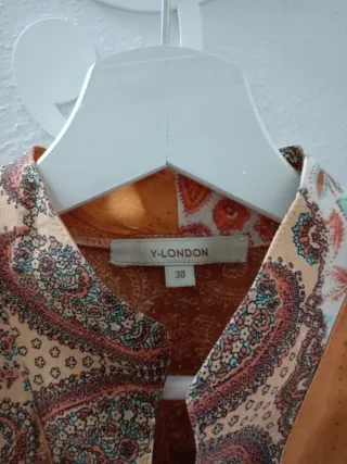 Camicia smanicata Y-LONDON fantasia paisley