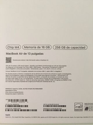 MacBook Air 13 M4 Precintado