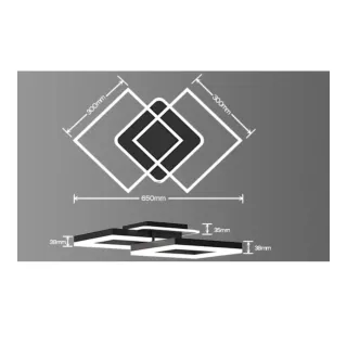 Lámpara Techo Moderna 40W Regulable