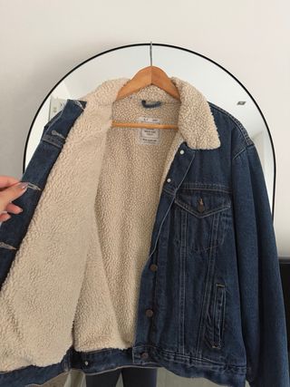 Chaqueta vaquera borreguito Pull&Bear Talla L