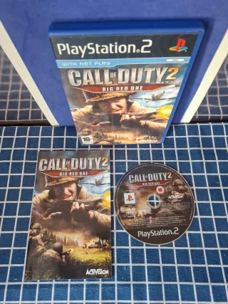 PS2 CALL OF DUTY 2 BIG RED ONE ORIGINAL COMPLETO