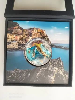 Moneda Plata Repubblica Italiana 2 oz