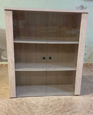 Set de muebles comedor madera y cristal