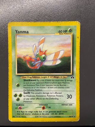 Carta Pokémon Yanma 36/75