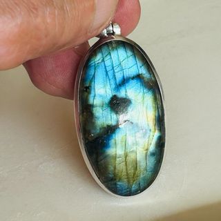 Colgante Labradorita Natural XL Plata 925 – 22,81g