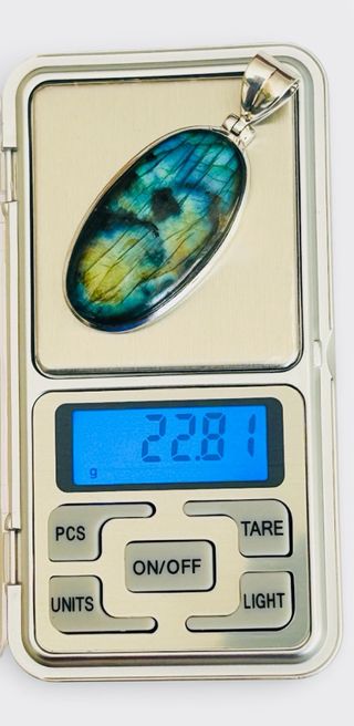Colgante Labradorita Natural XL Plata 925 – 22,81g