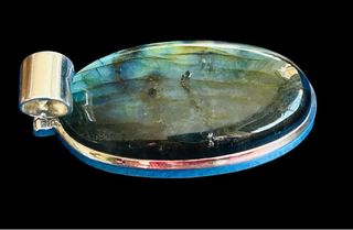 Colgante Labradorita Natural XL Plata 925 – 22,81g