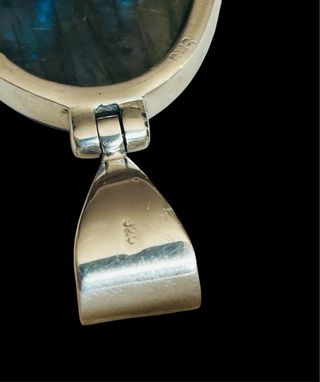 Colgante Labradorita Natural XL Plata 925 – 22,81g