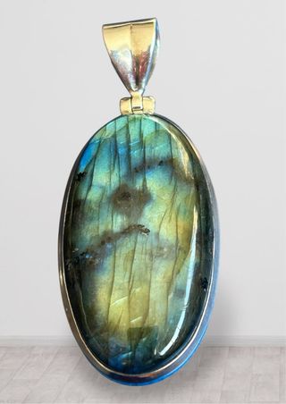 Colgante Labradorita Natural XL Plata 925 – 22,81g