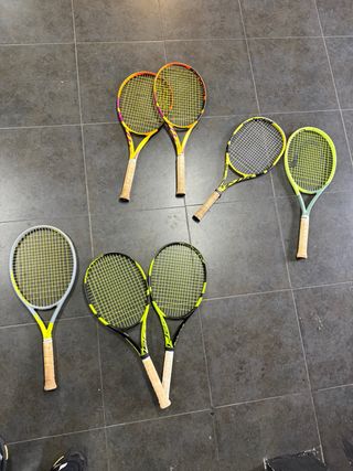 Lotto di 7 racchette. Vendibili separatamente.