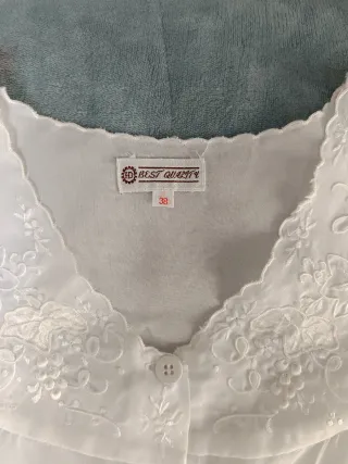 Camisón Blanco Satén Talla 38