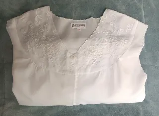 Camisón Blanco Satén Talla 38