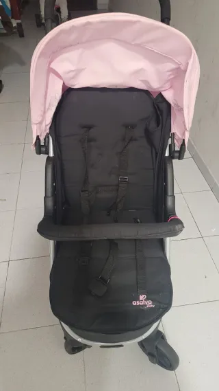 Carro de paseo rosa