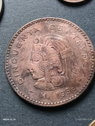 Lote de 13 Monedas Antiguas y modernas Mexicanas