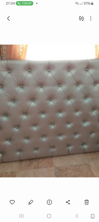 Cabecero de piel 1.50m