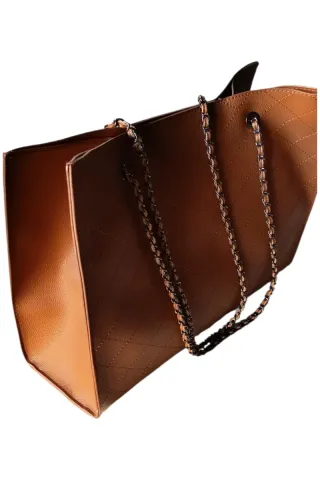 Bolso Camel Sintético Mediano/Grande