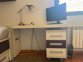 Cama nido 90x190 con escritorio