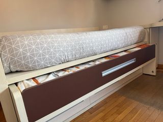 Cama nido 90x190 con escritorio