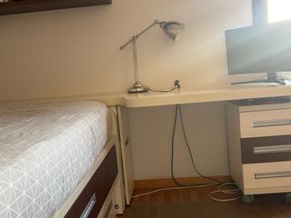 Cama nido 90x190 con escritorio